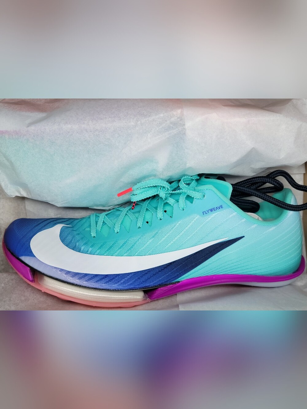 Nike Maxfly 2 RSG Track & Field Turquoise Sprinting Shoes Sz 13 Men NIB
